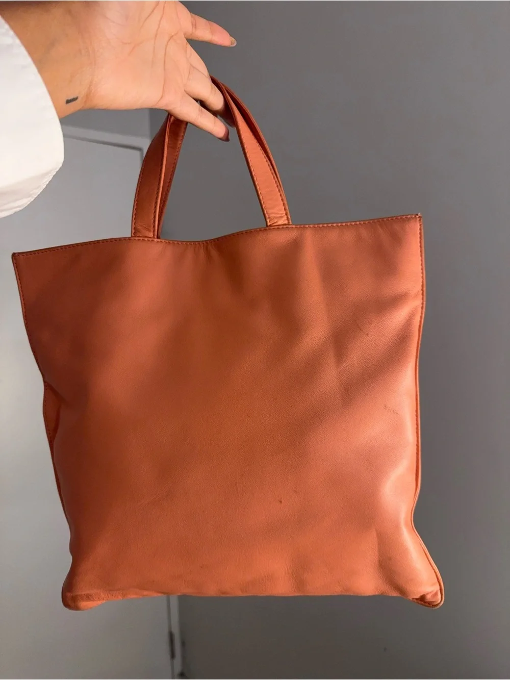 Loewe Coral Pink Leather Tote